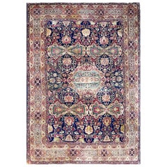 Tapis persan antique Kermanshah/Laver, vers les années 1880, tapis d'enseigne
