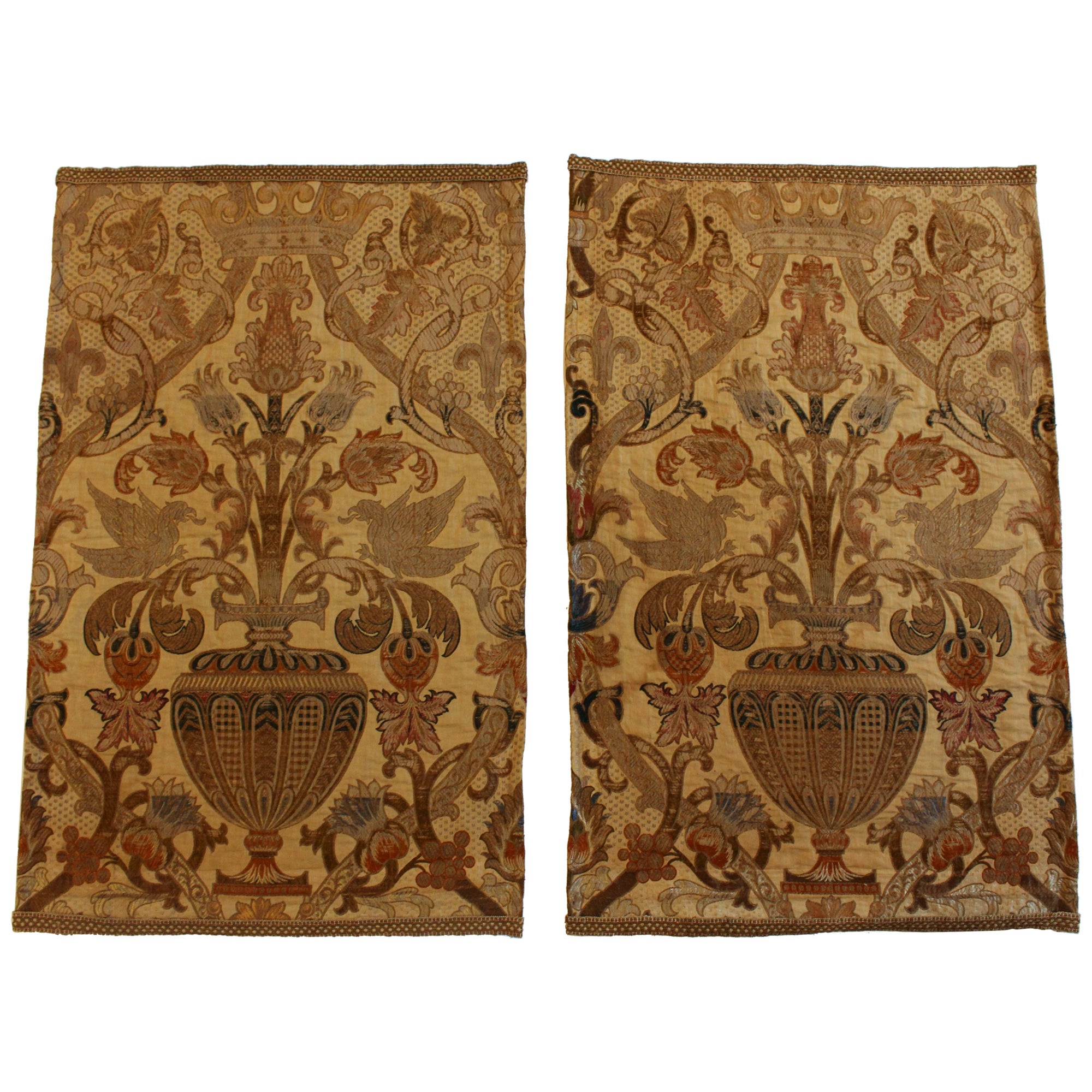 Late 17th-Early 18th Century Pair of French Needlework