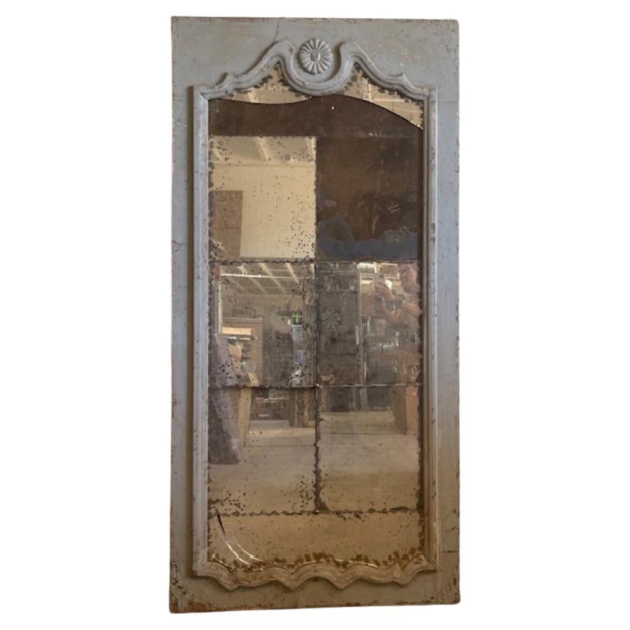 Large Antique Painted Mirror For Sale