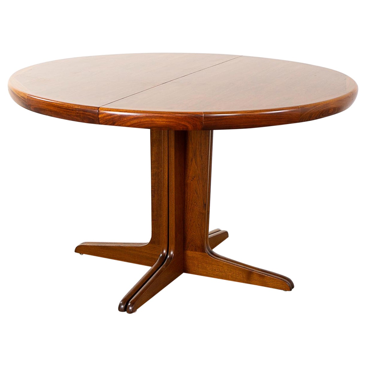 Danish Mid-Century Modern Rosewood Circular Dining Table