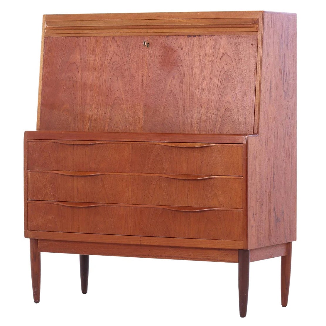 Erling torvits secretary desk in teak For Sale