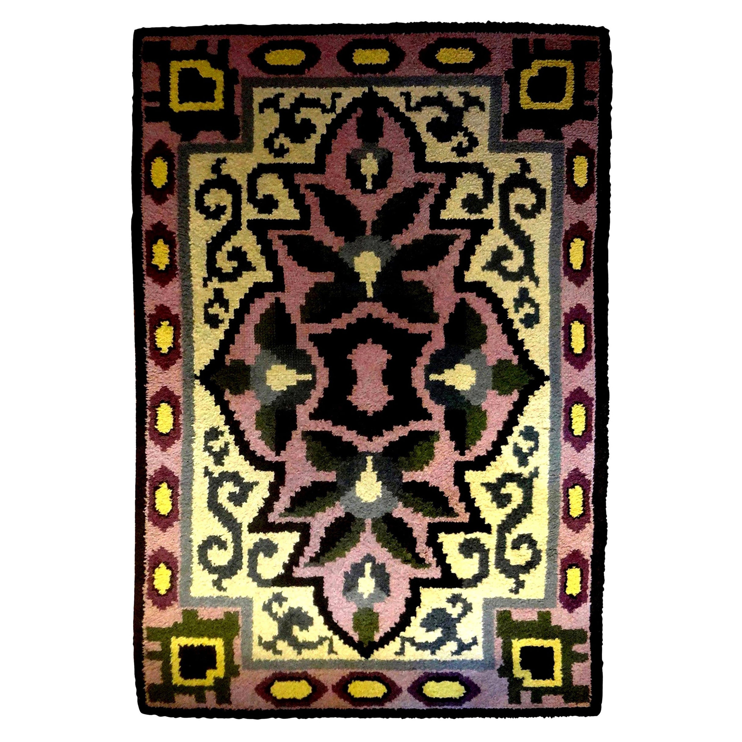 French Art Deco Rug in the Style of Jules Leleu For Sale