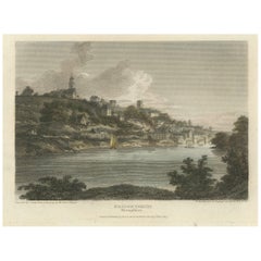 View of Bridgnorth, une ville du Shropshire, Angleterre, 1807