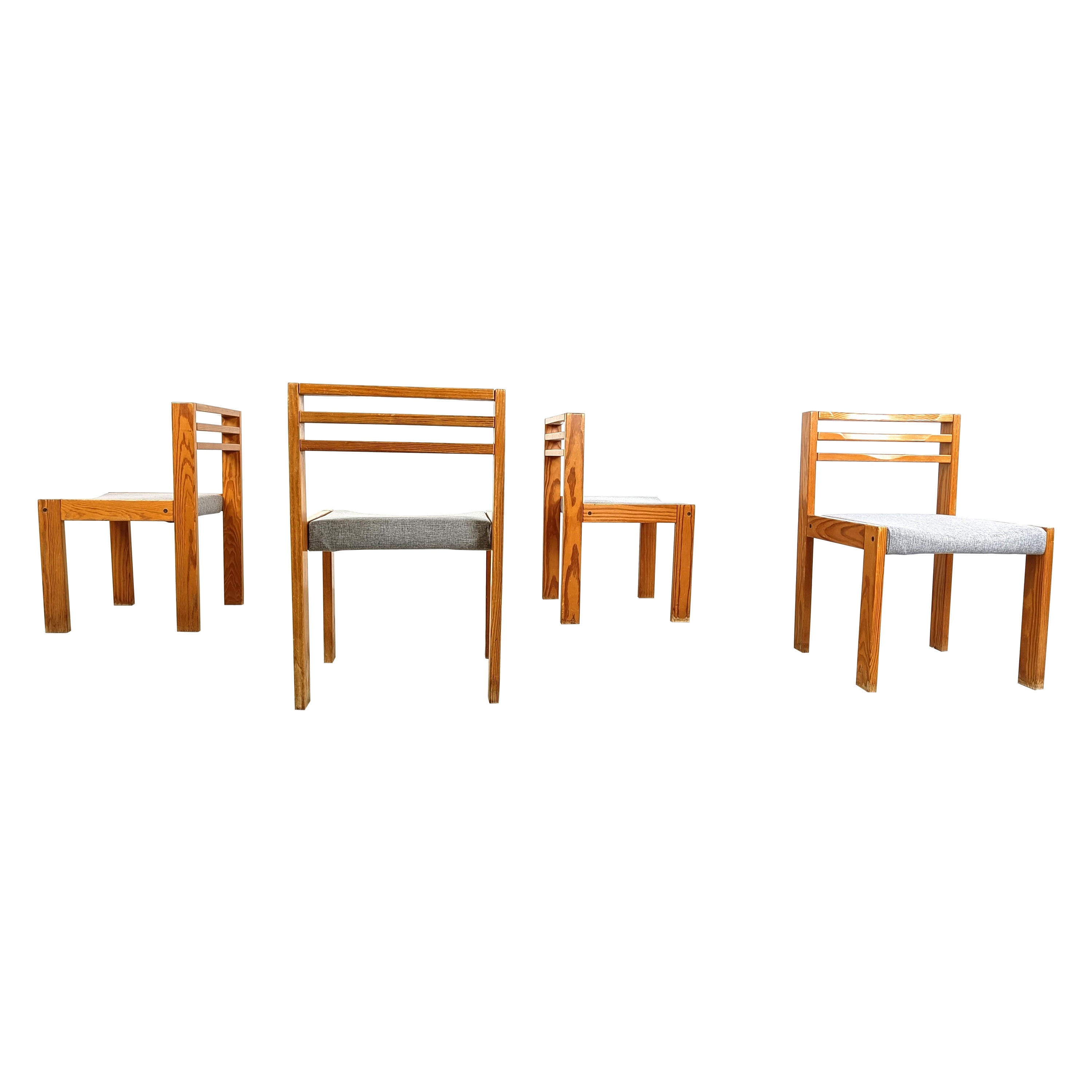 Set of 4 SG 1200 dining chairs by Cees Braakman for Pastoe, 1970s  For Sale