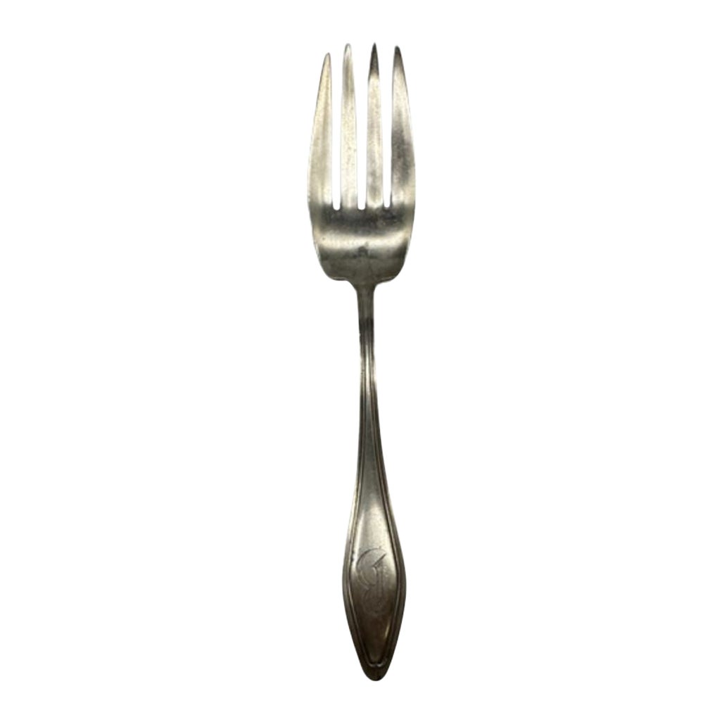 1912 Cold Meat Serving Fork "Mary Chilton" by Towle Sterling Silver Flatware