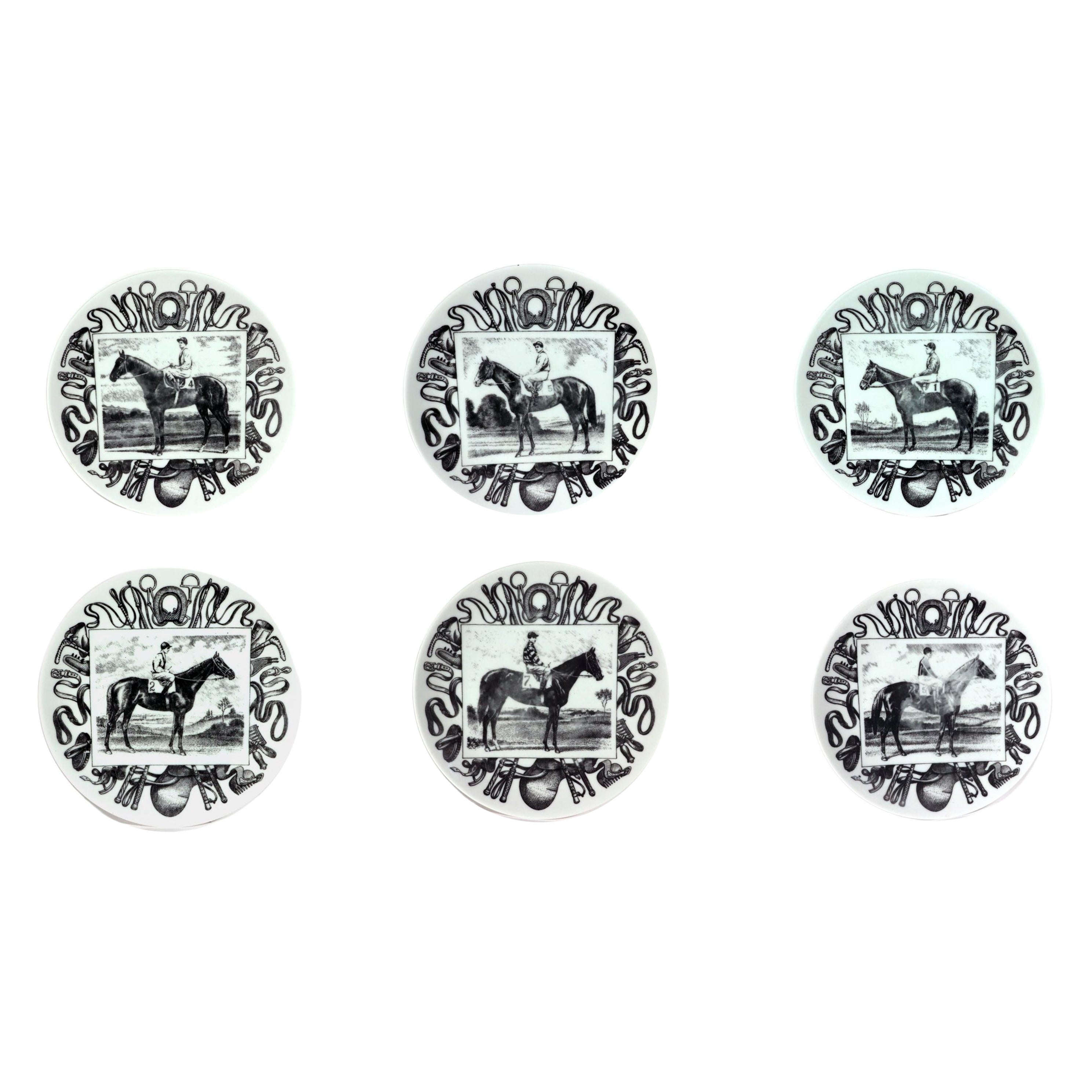 Piero Fornasetti Italian Racehorse Champions Plates
