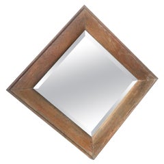 Antiker Holzrahmen-Spiegel