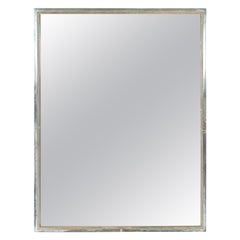 Italian Used Romeo Rega chrome and brass mirror from 70s