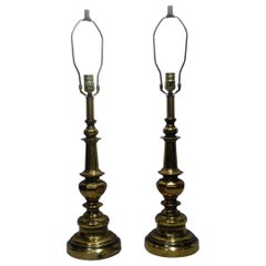 Pair of 1940's Stiffel Brass Table Lamps