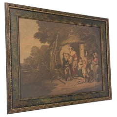 Vintage Framed Print Titled “ Saturday Evening “