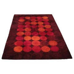 Large 1970s space age rya rug