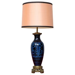 Used A Large French Table Lamp