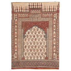 Antique tapis de prière iranien Kalamkari