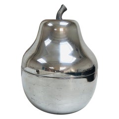 Vintage Large aluminium ice bucket in the shape of a pear, 1960