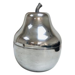 Großer Eiskübel aus Aluminium in Form einer Birne, 1960