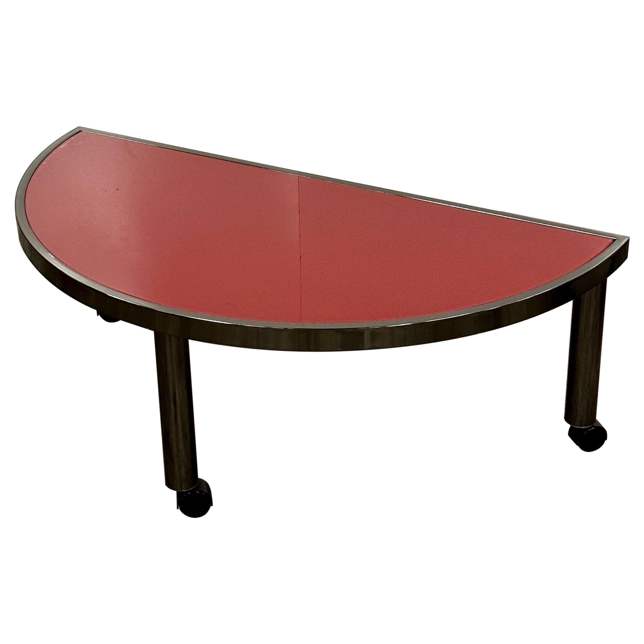 Half Moon Coffee Table by Design Institute of America For Sale