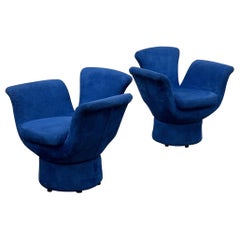 Retro Postmodern Flower Lounge Chairs
