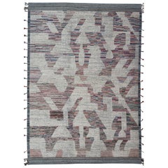 Used Keivan Woven Arts Large modern distressed rug