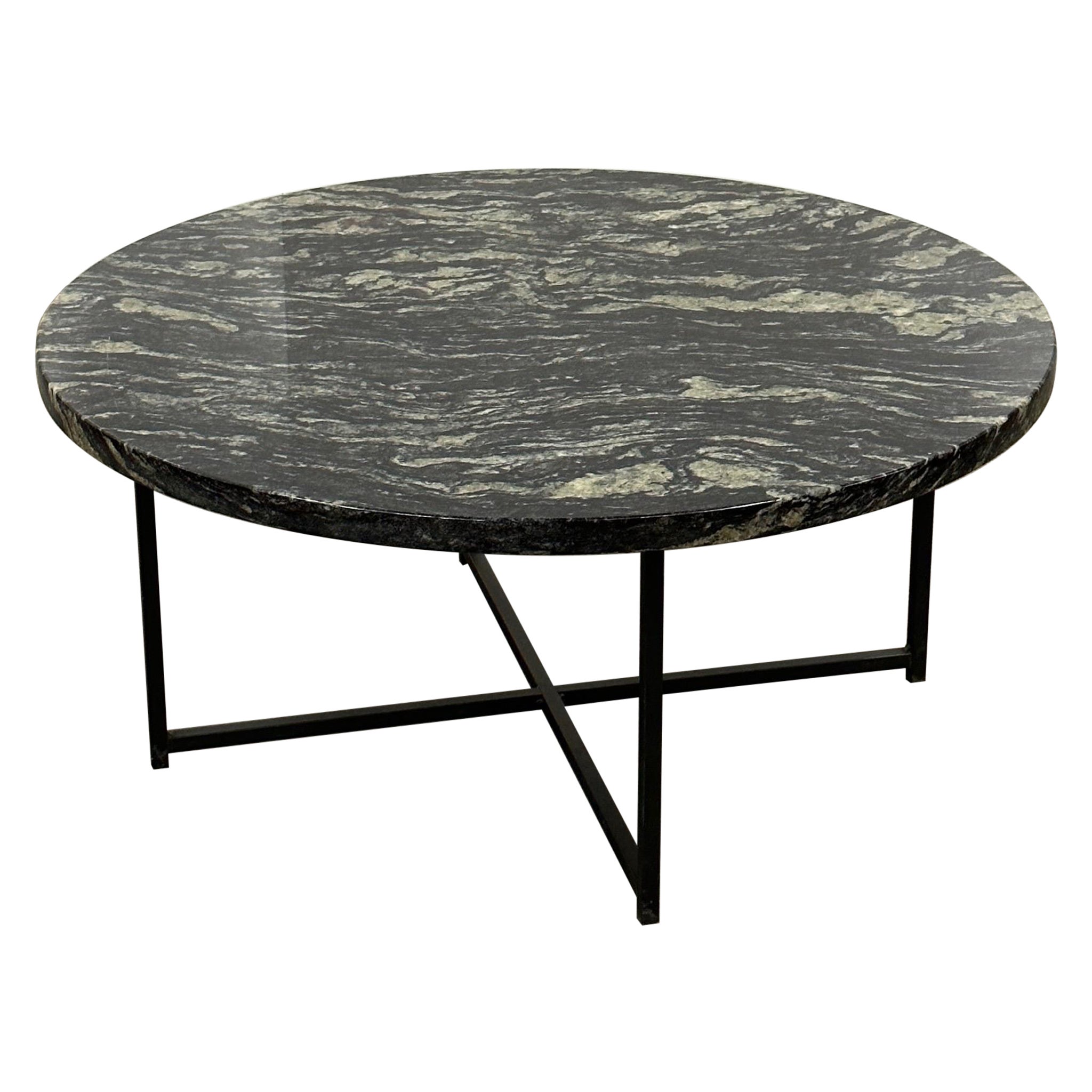 Stone Circular Coffee Table For Sale