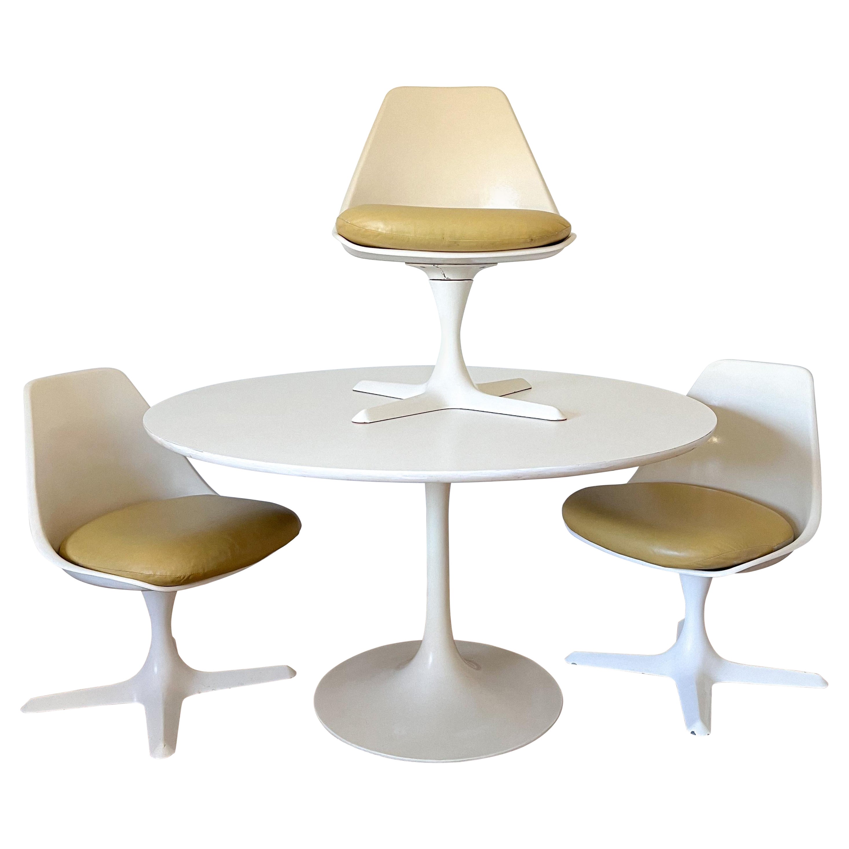Space Age 4-Piece Dining Set by Maurice Burke for Arkana, 1960s