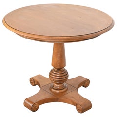 Mesa de desayuno o centro con pedestal de arce Imperio Francés
