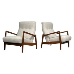 Pair of Jens Risom Lounge Chairs 