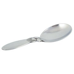 Georg Jensen Cactus. Small compote spoon in sterling silver.