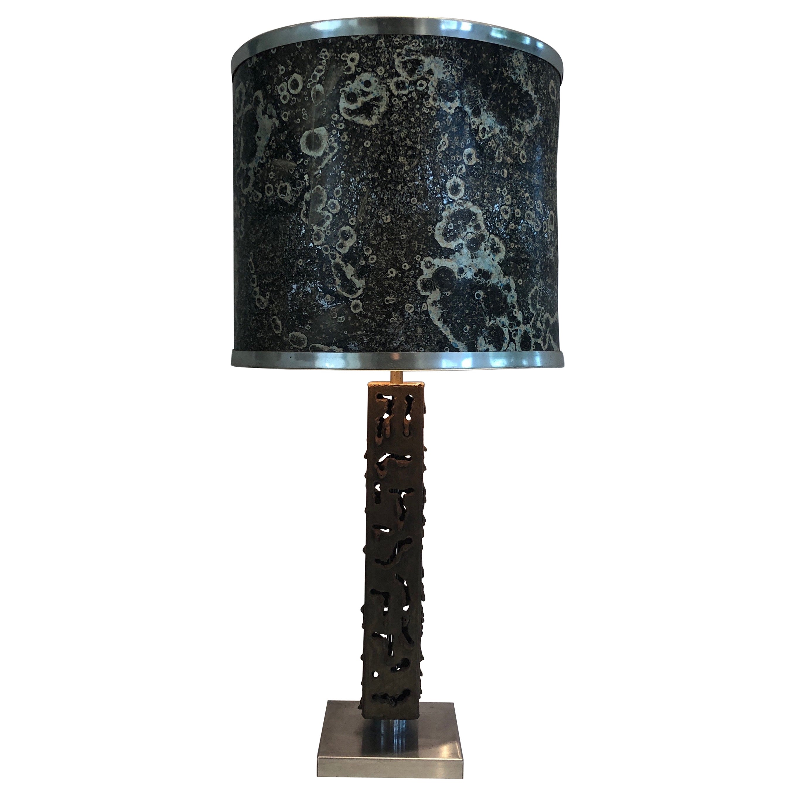 Worked Steel Design Table Lamp