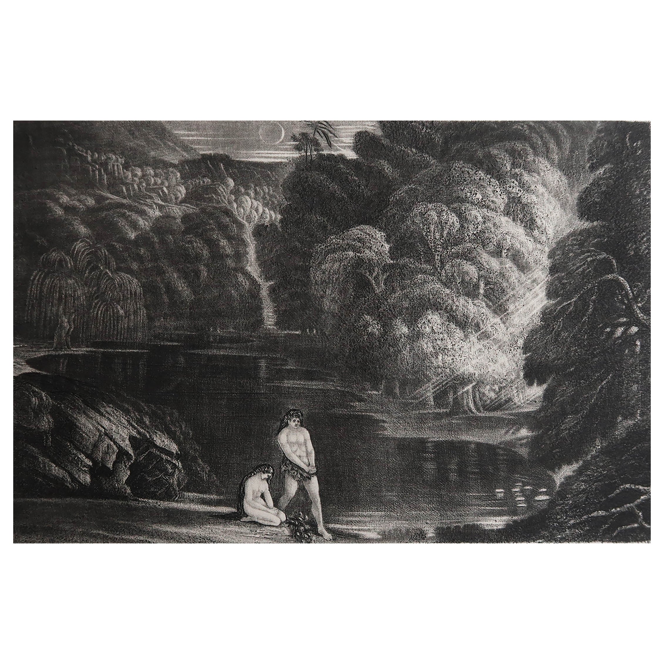 Schabkunstwerk von John Martin, The Judgement of the Almighty, Sangster, um 1850