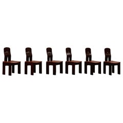 Carlo Scarpa "1934" Dining Chair for Bernini, 1977, set of 6