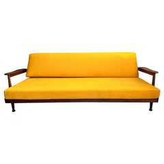 Mid Century Modern Teak Sofa Day Bed by Guy Rogers