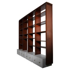 Vintage One off Hanging Wall Bookcase by Anselmo Vitale, Italy, 1960s