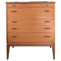 Very Rare Mid Century Retro Vintage Teak Tallboy/Chest of Drawers by Alfred Cox 