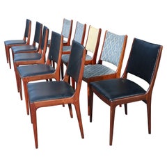 Vintage Ten Teak dining Chairs by Johannes Andersen for Uldum Møbelfabrik 1960s