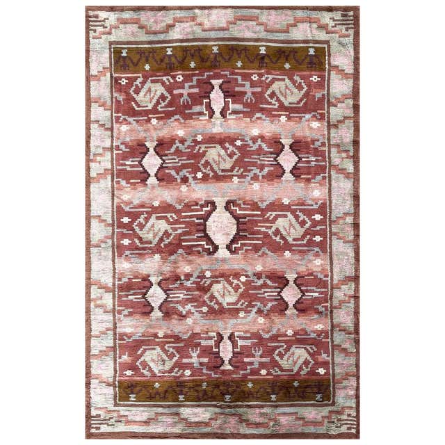 Vintage Romanian Rug 7'8'' x 10'7'' For Sale at 1stDibs