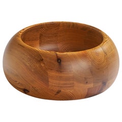 Vintage Stig Johnsson, Bowl, Pine, Sweden, 1970s