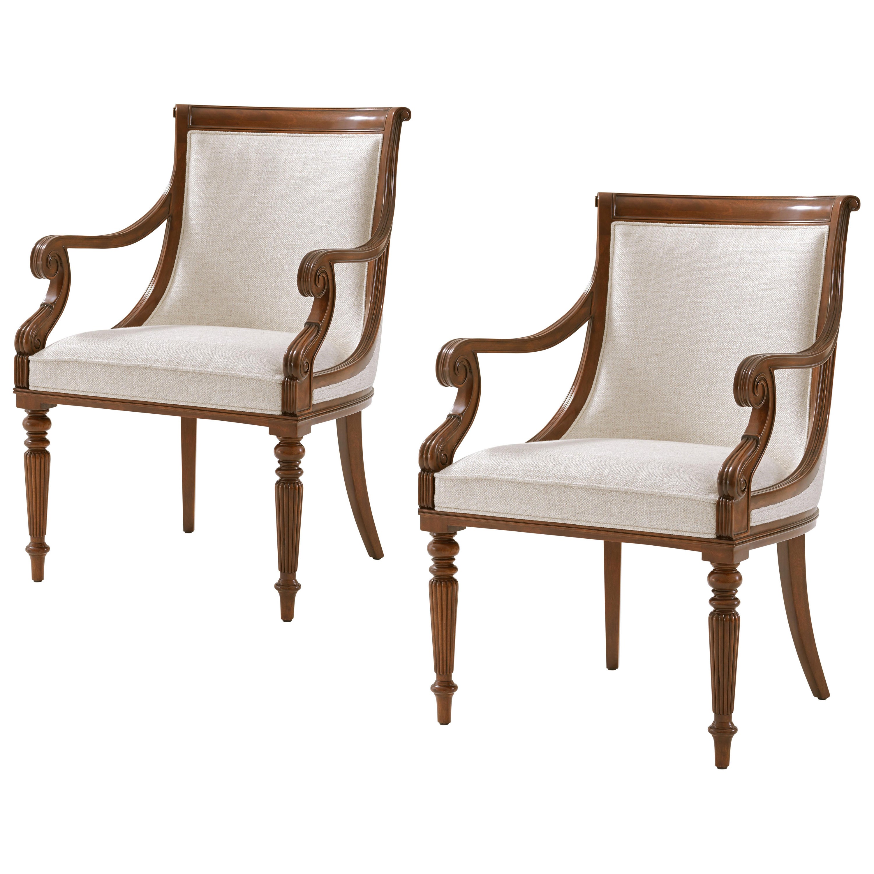 Regency Mahogany Dining Armchairs