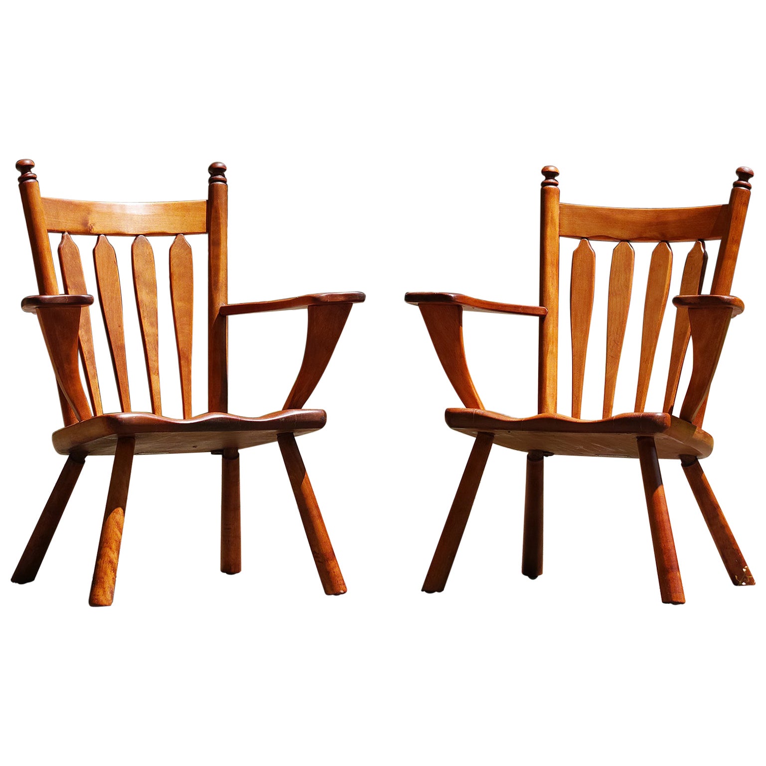 Herman DeVries for Cushman No. 5-82 Easy Chairs For Sale