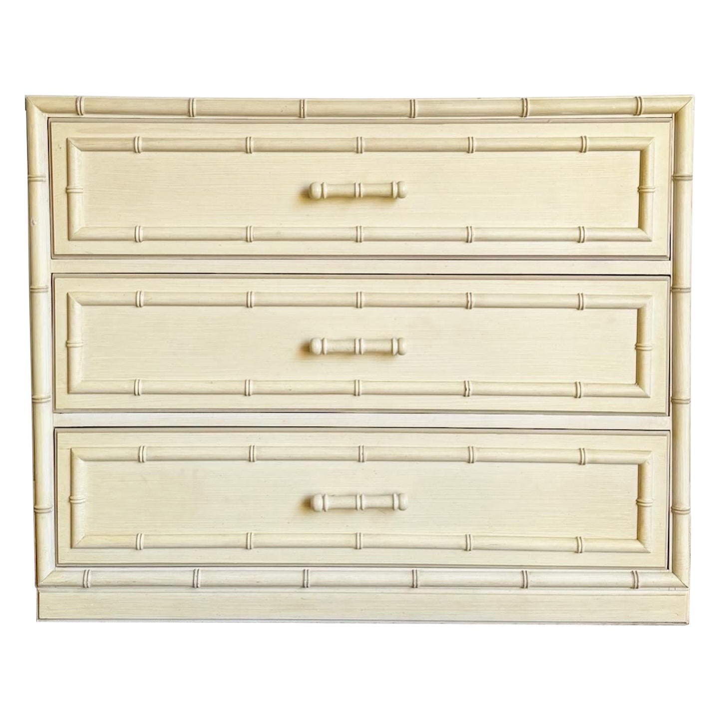 Regency Chic "Aloha" Chest of Drawers by Dixie - 3 Drawers For Sale