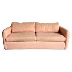 Vintage Postmodern Pink Sofa by Thayer Coggin