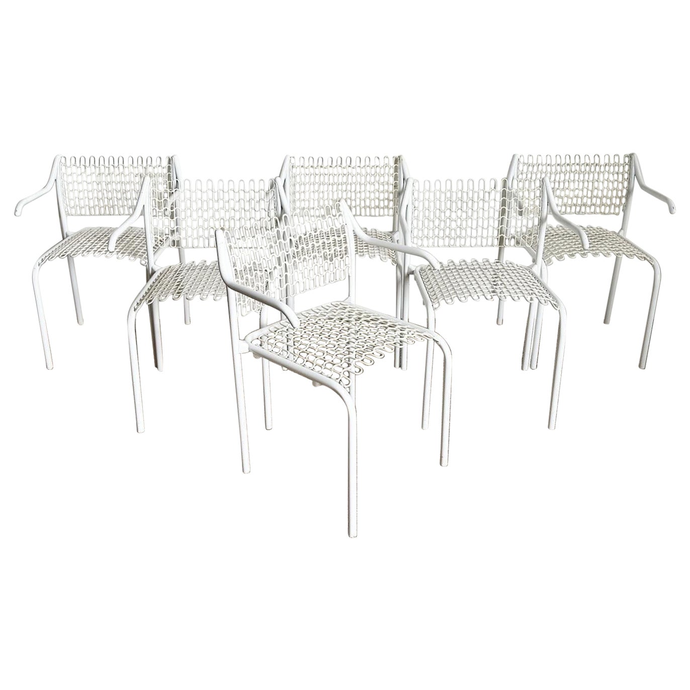 Mid Century Modern White Sof-Tech Dining Chairs by David Rowland for Thonet