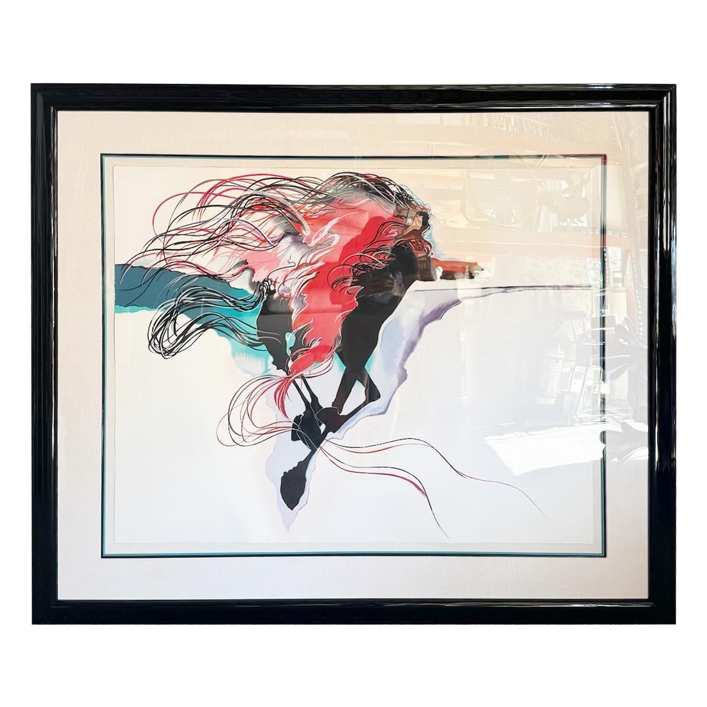 Bonny Leibowitz Signed and Framed Serigraph Mystic Search For Sale