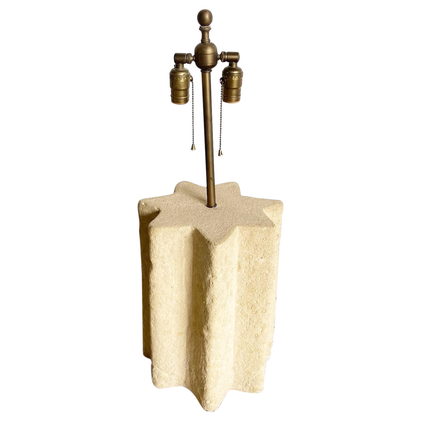 Organic Sandstone Cement 7 Point Star Table Lamp