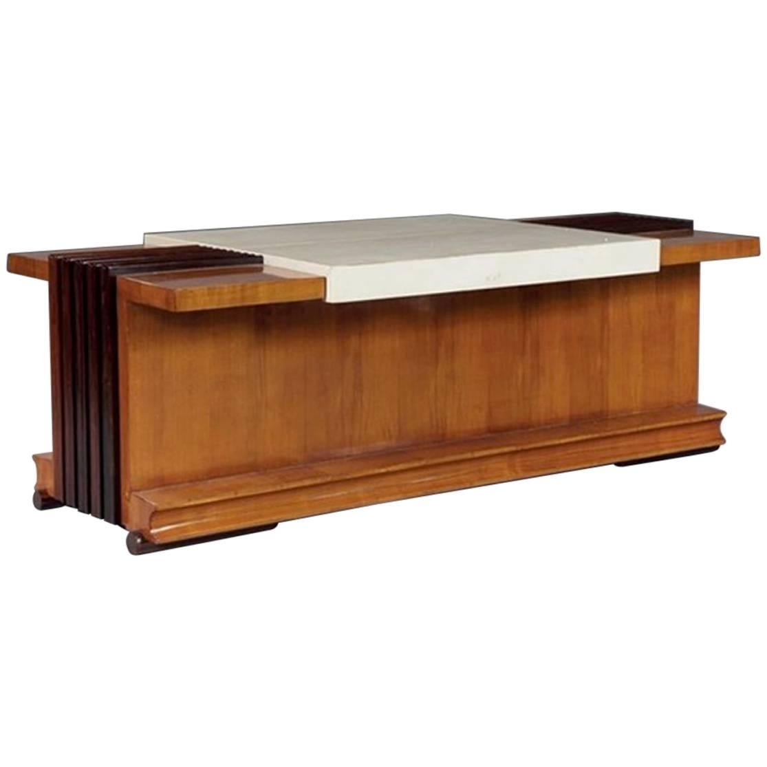 Maison Dominique, Coffee Table with Bar, circa 1935 For Sale