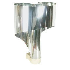 Lampe de table Spinnaker en métal chromé et peint par Corsini & Wiskemann pour Stilnovo