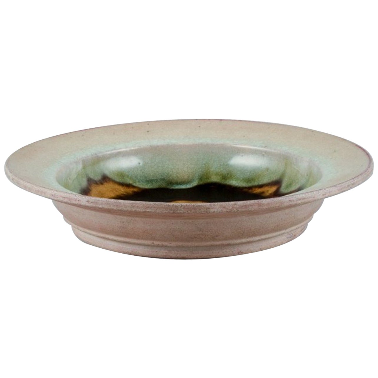 Nils Kähler for Kähler. Large ceramic bowl in modernist design.