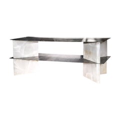 White Onyx Low Console by Studiopepe