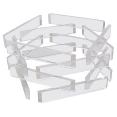 Stacked Lucite Coffee Table