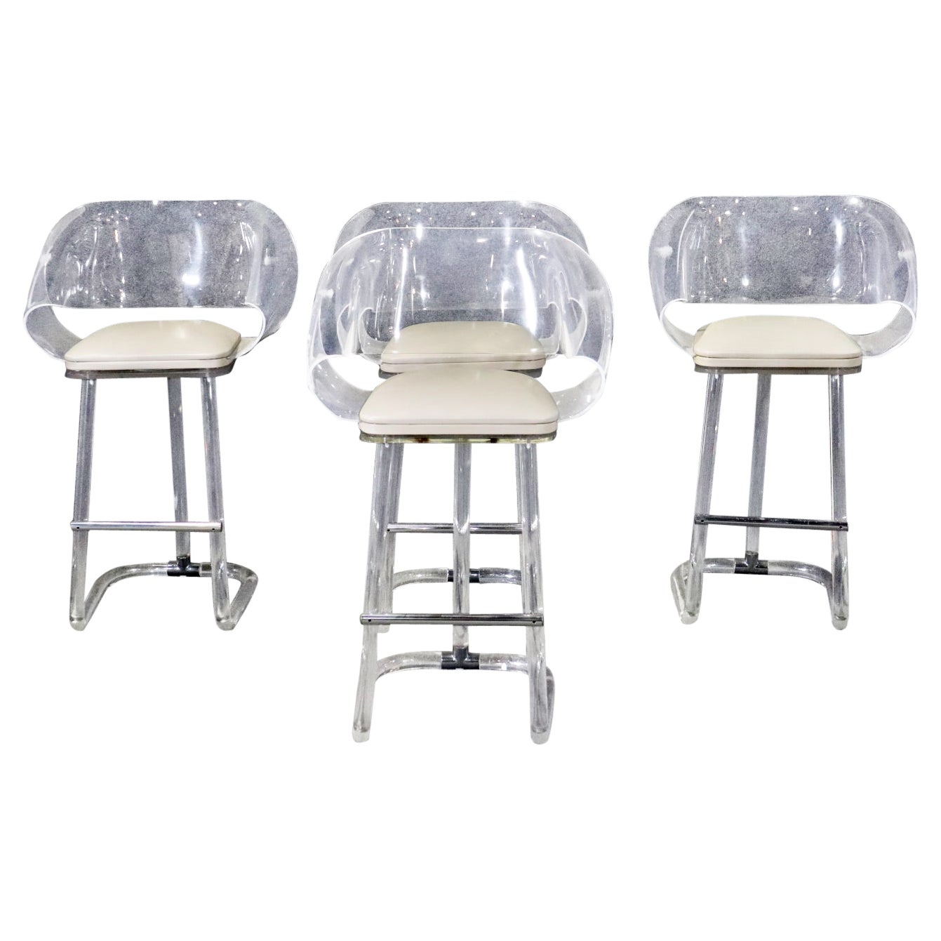 Four Leon Frost Counter Stools