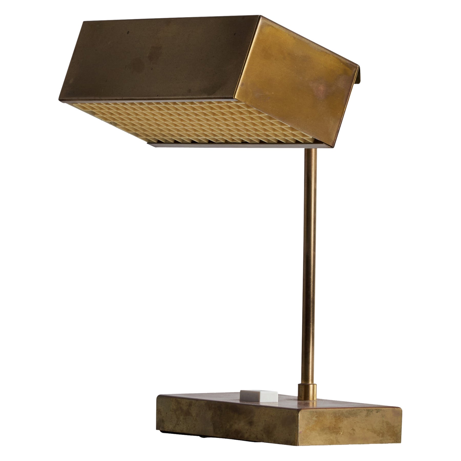 Björn Svensson, “Elidus” Table Lamp, Brass, Sweden, 1970s